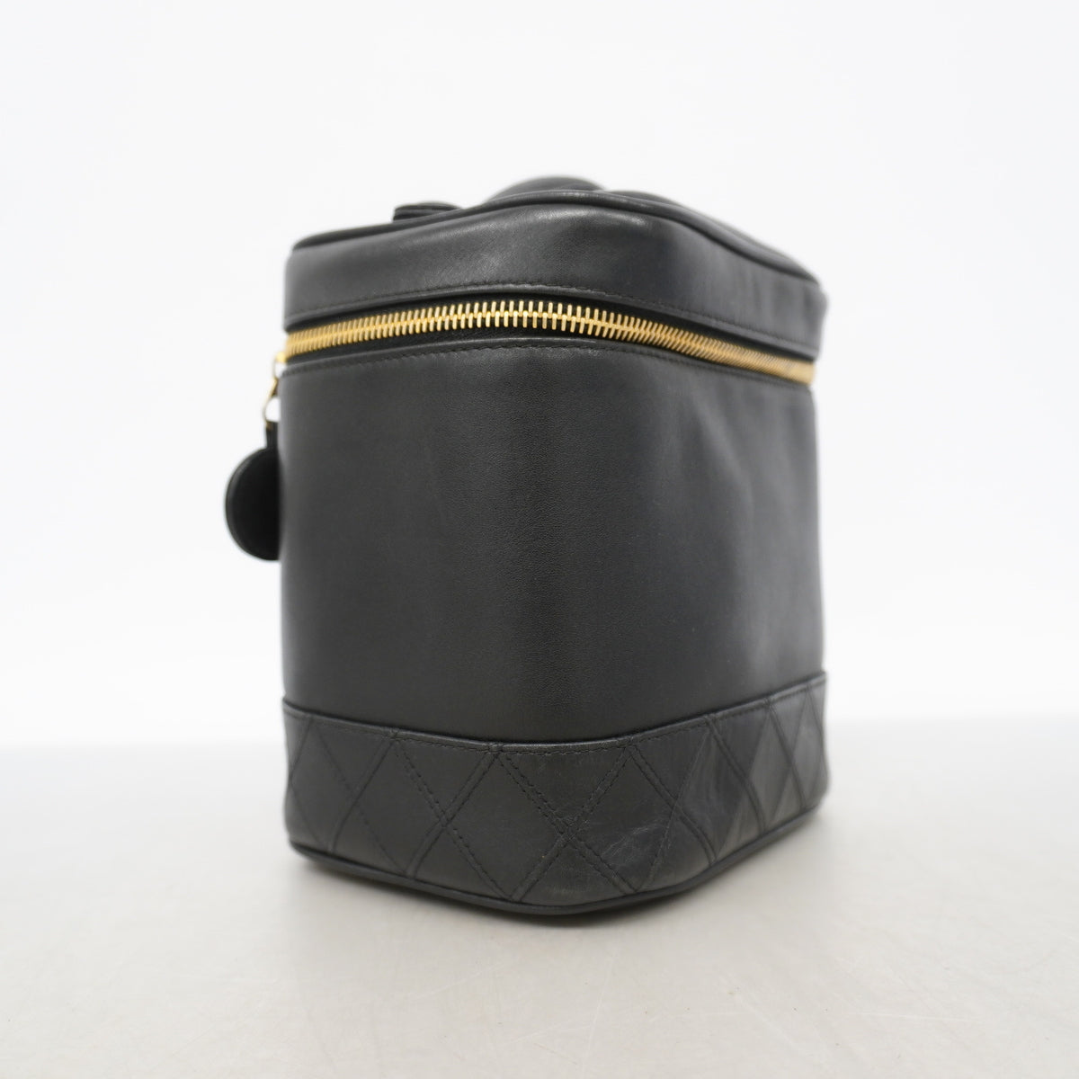 【6ke5148】シャネル バニティバッグ ビコローレ レザー ブラック ゴールド金具【中古】レディース