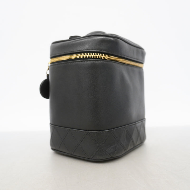 【6ke5148】シャネル バニティバッグ ビコローレ レザー ブラック ゴールド金具【中古】レディース