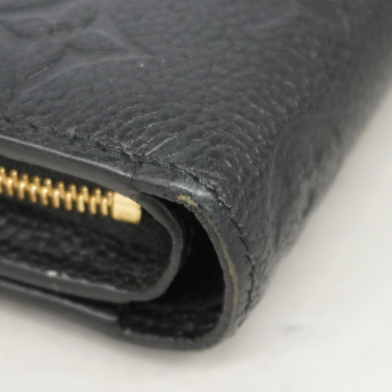 【6ke5154】ルイヴィトン 財布 モノグラム・アンプラント ポルトフォイユクレア M80151 ノワール【中古】レディース
