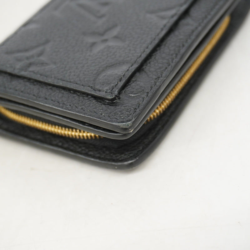 【6ke5154】ルイヴィトン 財布 モノグラム・アンプラント ポルトフォイユクレア M80151 ノワール【中古】レディース
