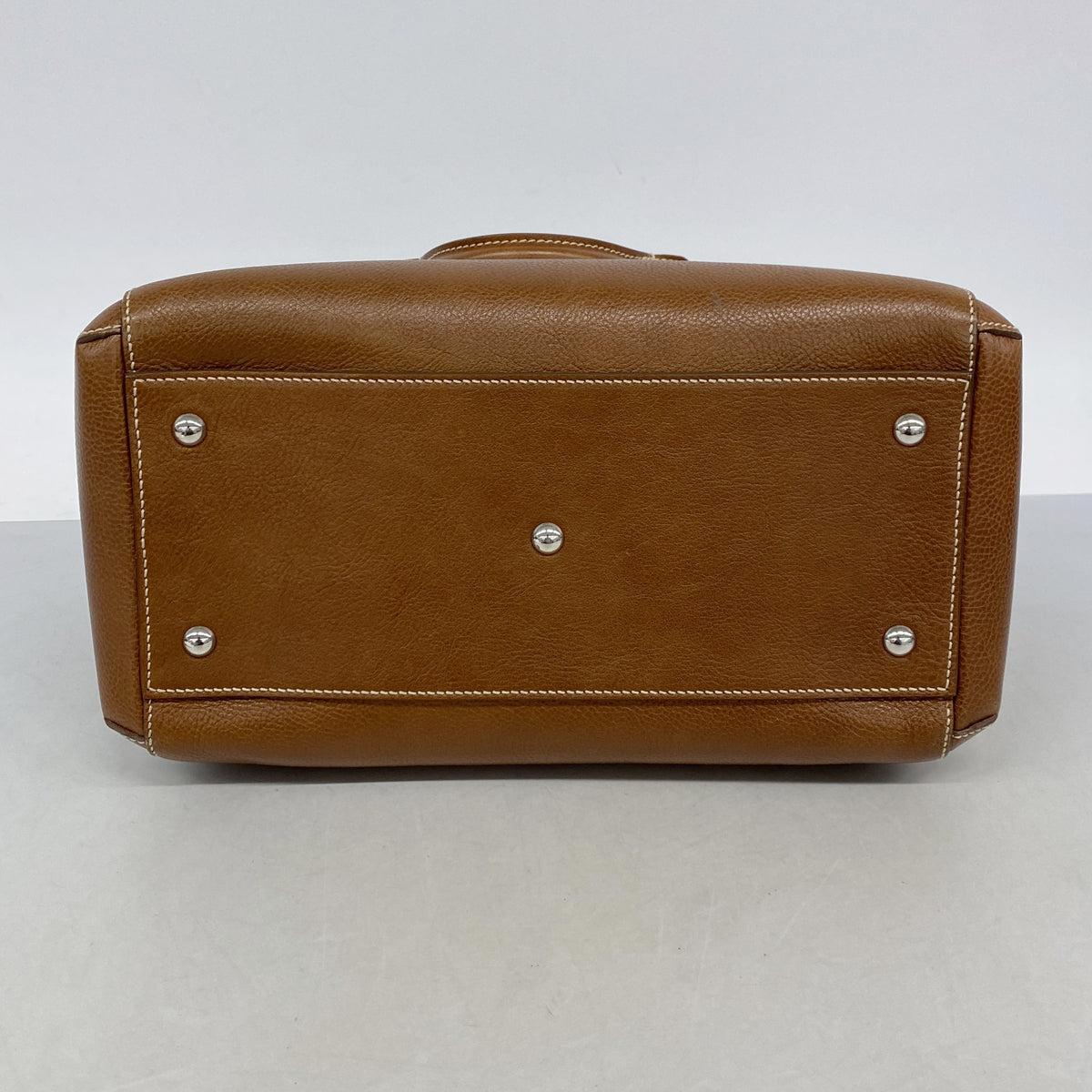 【6ke5155】カルティエ ハンドバッグ マルチェロ レザー ブラウン シルバー金具 2wayバッグ【中古】レディース