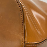 【6ke5167】カルティエ ハンドバッグ パンテール レザー ブラウン シルバー金具【中古】レディース