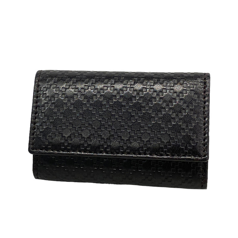 【6ke5169】グッチ キーケース ディアマンテ 250469 レザー ブラック シルバー金具【中古】メンズ レディース ユニセックス