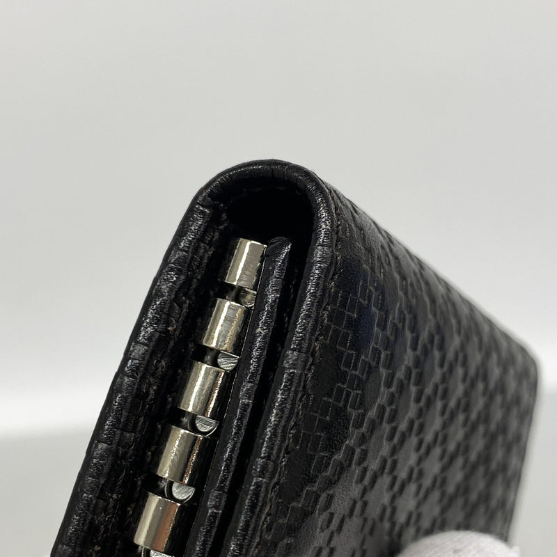 【6ke5169】グッチ キーケース ディアマンテ 250469 レザー ブラック シルバー金具【中古】メンズ レディース ユニセックス