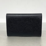 【6ke5170】グッチ カードケース 790101 レザー ブラック ゴールド金具【中古】メンズ レディース ユニセックス