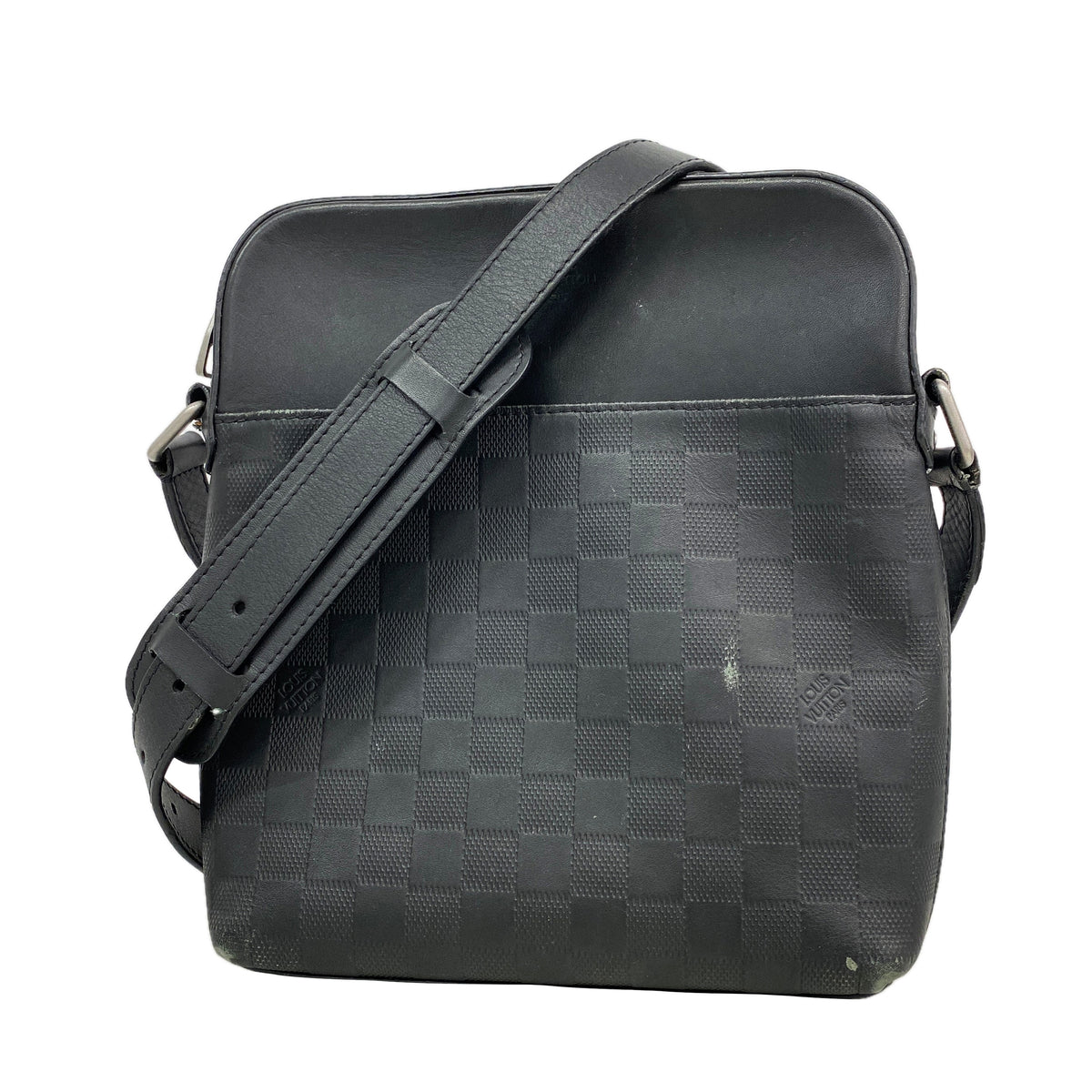 【6ke5173】ルイヴィトン ショルダーバッグ ダミエ・アンフィニ ポシェットディストリクト N23355 オニキス【中古】メンズ