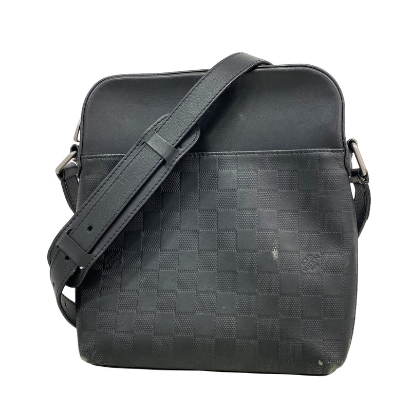 【6ke5173】ルイヴィトン ショルダーバッグ ダミエ・アンフィニ ポシェットディストリクト N23355 オニキス【中古】メンズ