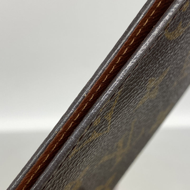 【6ke5174】ルイヴィトン パスケース モノグラム ポルト2カルトヴェルティカル M60533 ブラウン【中古】メンズ レディース ユニセックス