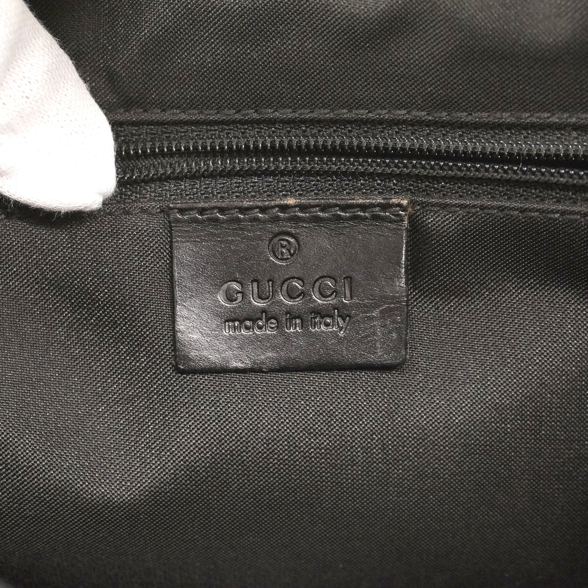 【6ke5175】グッチ ショルダーバッグ GGキャンバス/ジャッキー 001 3306 キャンバス ブラック シルバー金具【中古】レディース