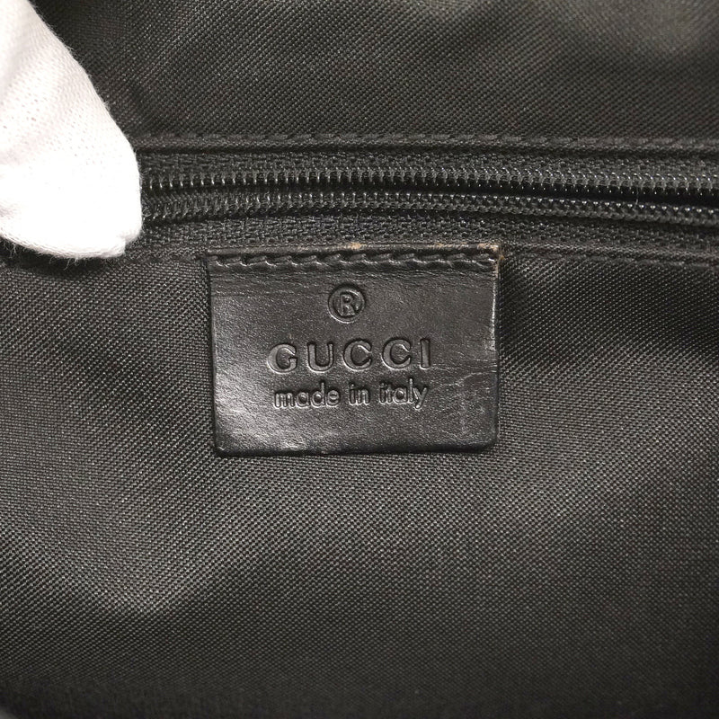 【6ke5175】グッチ ショルダーバッグ GGキャンバス/ジャッキー 001 3306 キャンバス ブラック シルバー金具【中古】レディース