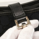 【6ke5175】グッチ ショルダーバッグ GGキャンバス/ジャッキー 001 3306 キャンバス ブラック シルバー金具【中古】レディース