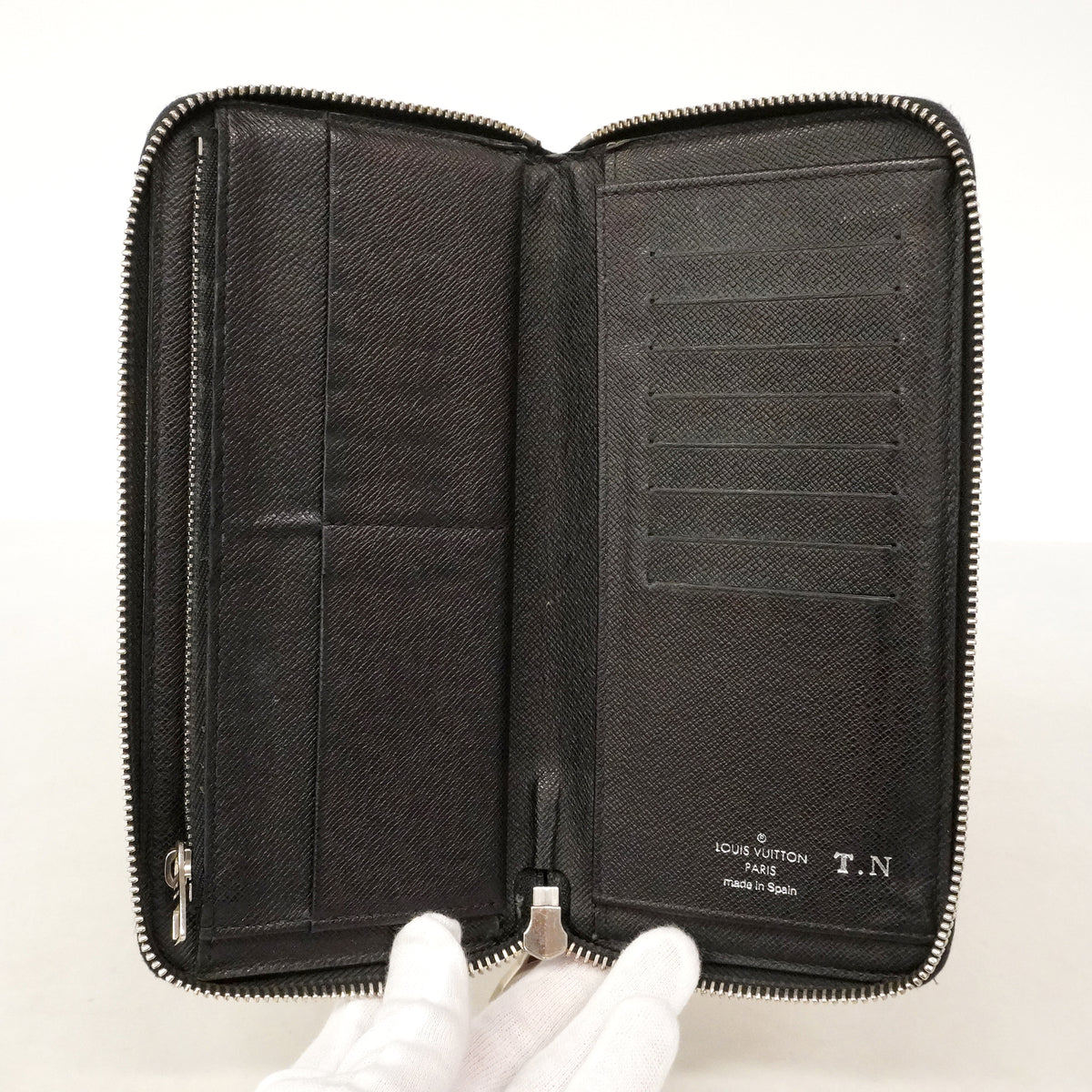 【6ke5181】ルイヴィトン 長財布 ダミエ・グラフィット ジッピーウォレットヴェルティカル N63095 ブラック【中古】メンズ