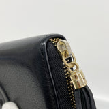 【6ke5190】グッチ 長財布 ソーホー 308004 レザー ブラック シャンパンゴールド金具【中古】レディース