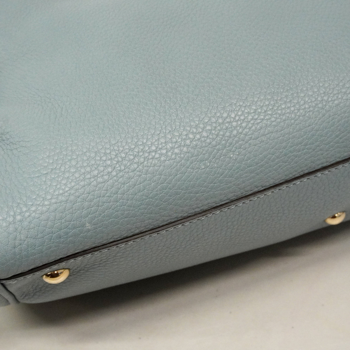 【6ke5196】グッチ ハンドバッグ バンブー 323660 レザー ブルー ゴールド金具 2wayバッグ【中古】レディース