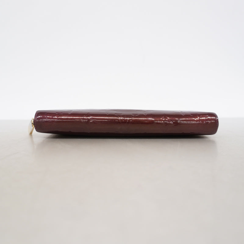 【6ke5213】ルイヴィトン 長財布 ヴェルニ ジッピーウォレット M91536 ルージュフォーヴィスト【中古】レディース