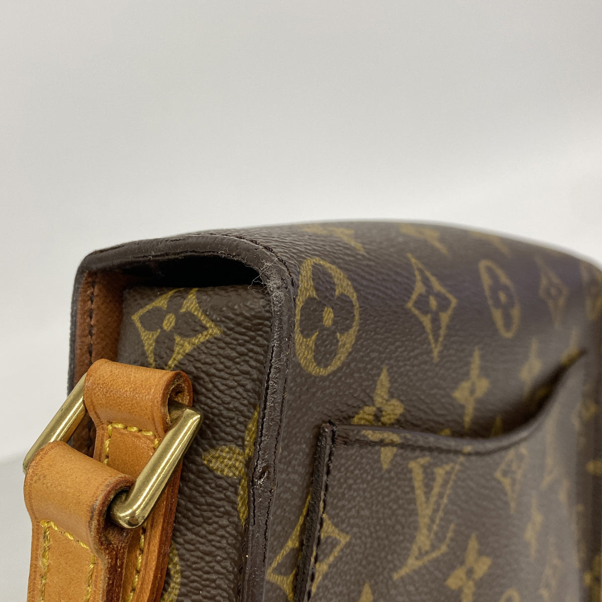 【6ke5239】ルイヴィトン ショルダーバッグ モノグラム サンクルーMM M51243 ブラウン【中古】レディース