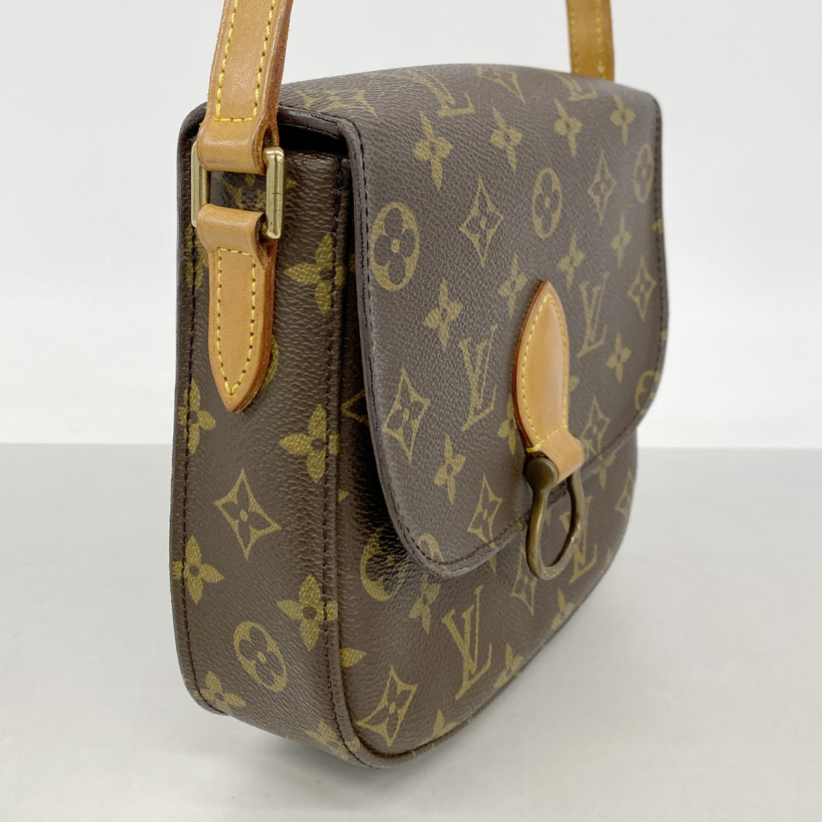 【6ke5239】ルイヴィトン ショルダーバッグ モノグラム サンクルーMM M51243 ブラウン【中古】レディース