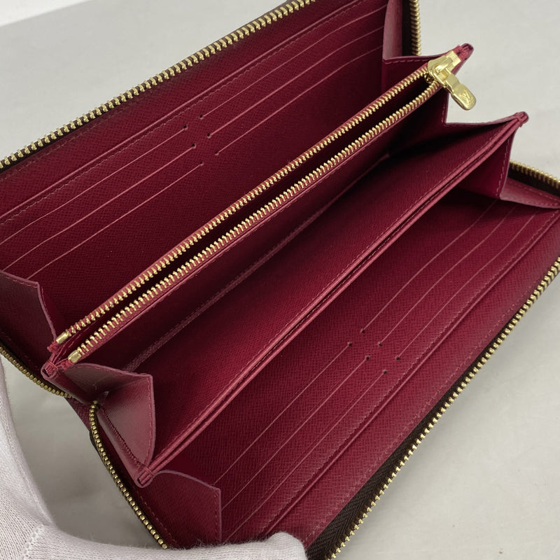 【6ke5243】ルイヴィトン 長財布 モノグラム ジッピーウォレット M41895 フューシャ【中古】レディース