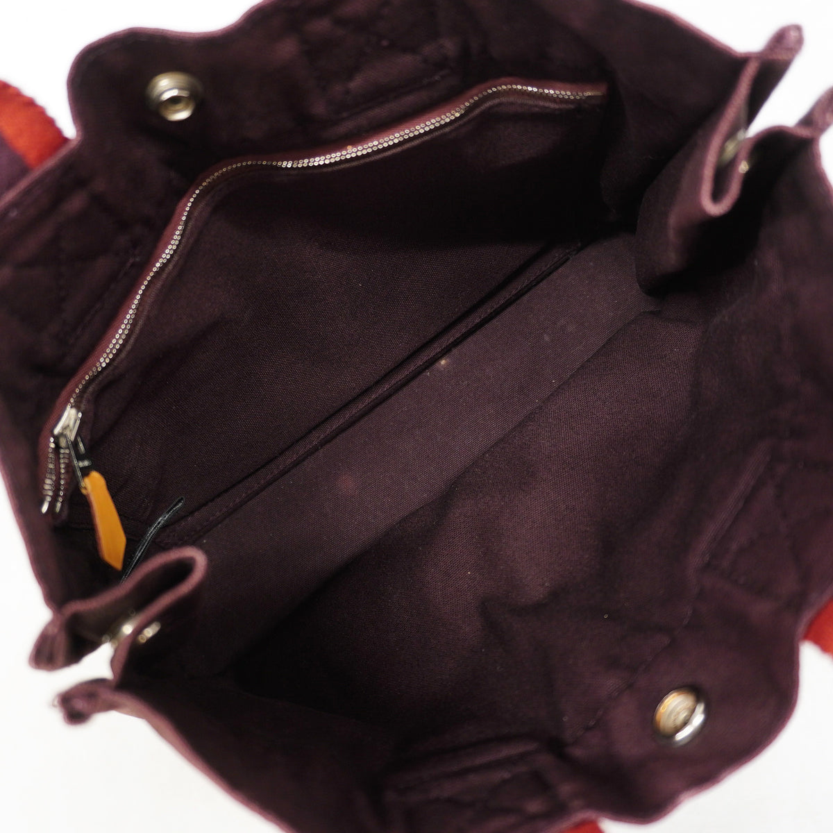 【6ke5245】エルメス トートバッグ フールトゥPM キャンバス ボルドー シルバー金具【中古】レディース