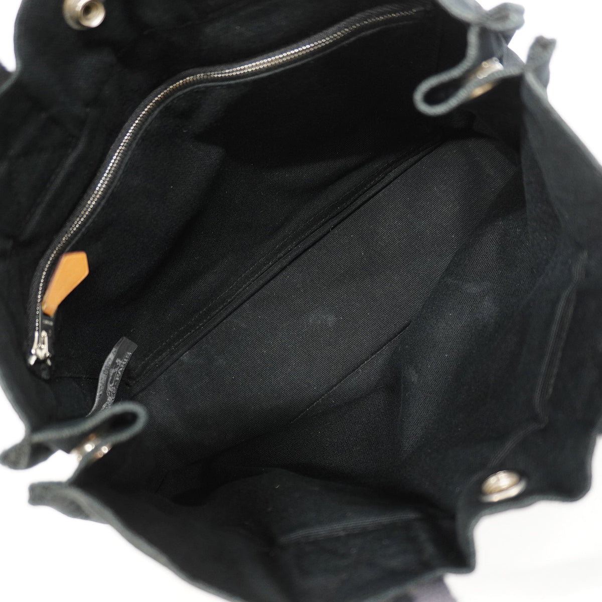 【6ke5246】エルメス トートバッグ フールトゥPM キャンバス ブラック シルバー金具【中古】レディース