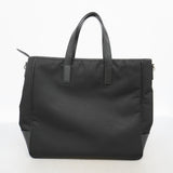 【6ke5249】プラダ トートバッグ ナイロン ブラック シルバー金具【中古】メンズ
