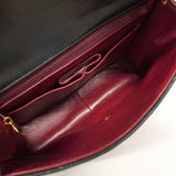 【6ke5259】シャネル ショルダーバッグ ミニマトラッセ チェーンショルダー ラムスキン ブラック ゴールド金具【中古】レディース