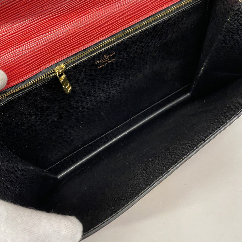 【6ke5273-h】ルイヴィトン ハンドバッグ エピ モンソー M52127 カスティリアンレッド 2wayバッグ【中古】レディース