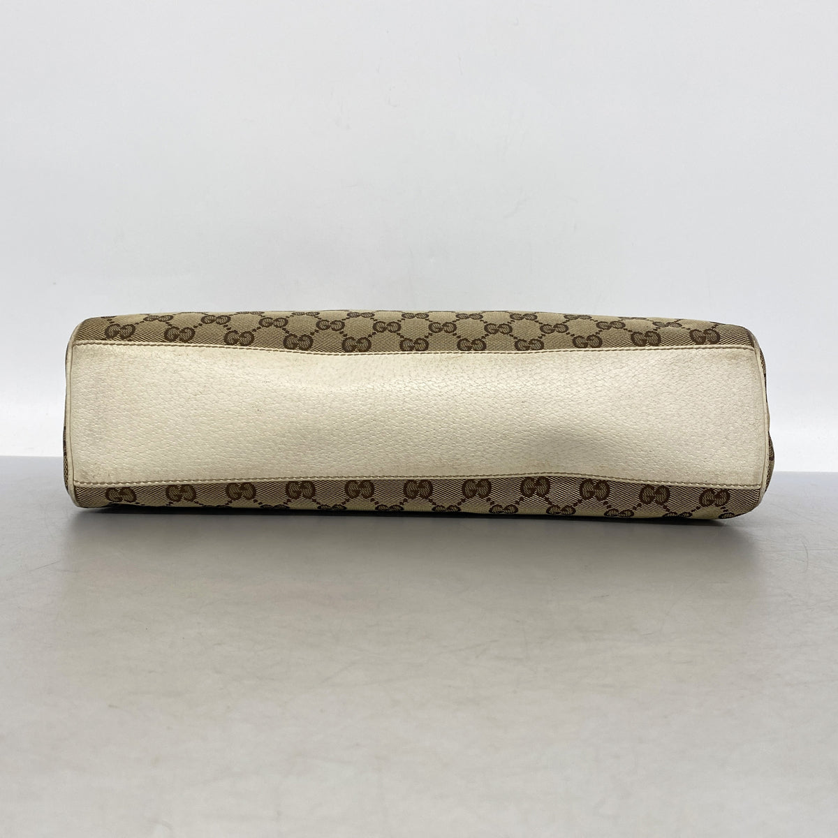 【6ke5284】グッチ ハンドバッグ GGキャンバス 154982 キャンバス ベージュ シャンパンゴールド金具【中古】レディース