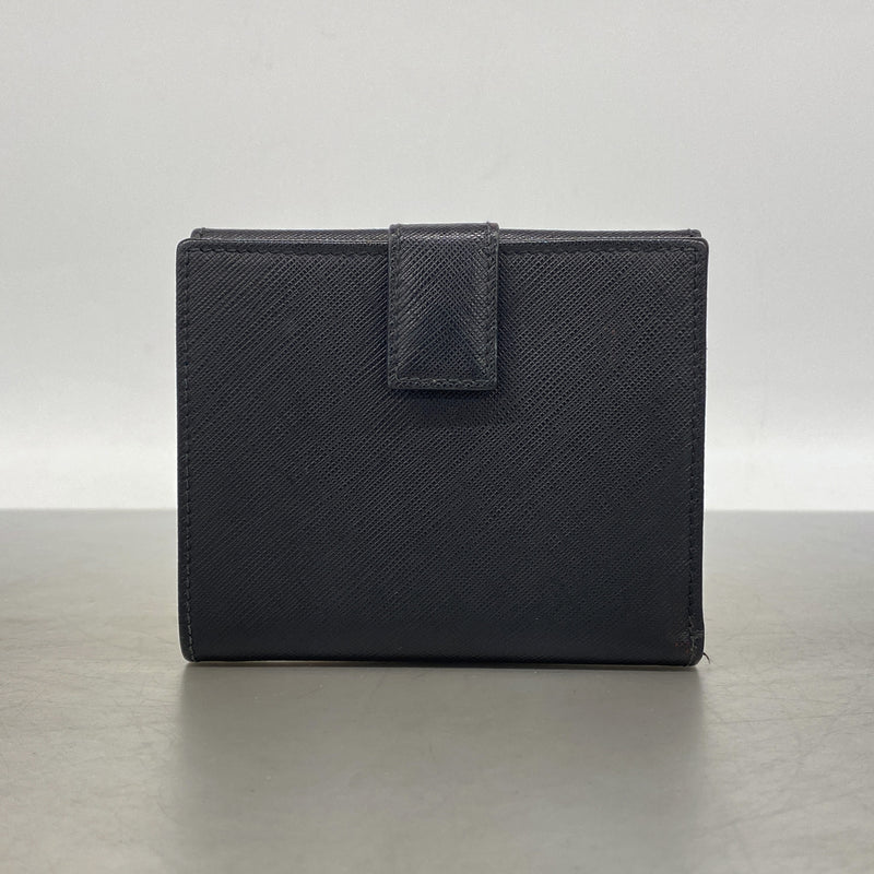 【6ke5286】サルヴァトーレフェラガモ 財布 ヴァラ レザー ブラック シルバー金具【中古】レディース