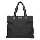 【6ke5289】グッチ トートバッグ GGナイロン 449178 ナイロン ブラック シルバー金具【中古】レディース