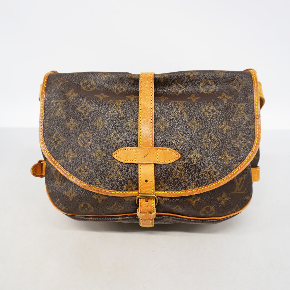 【6ke5291】ルイヴィトン ショルダーバッグ モノグラム ソミュール30 M42256 ブラウン【中古】レディース