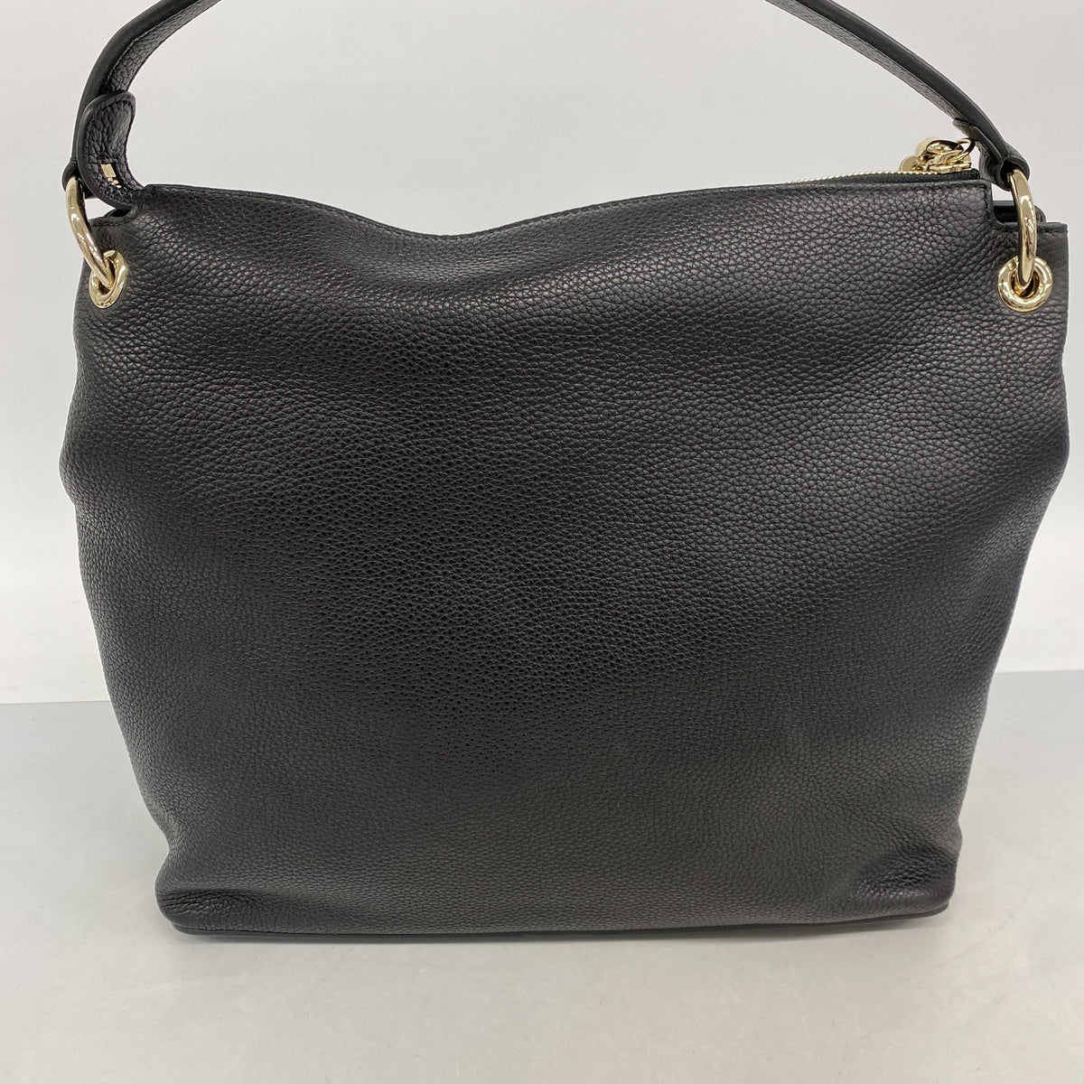 【6ke5310】グッチ ショルダーバッグ ソーホー 408825 レザー ブラック ゴールド金具【中古】レディース