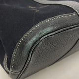 【6ke5319】エルメス トートバッグ ガーデンパーティPM トワルオフィシエ ブラック シルバー金具 □L刻印【中古】レディース