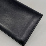 【6ke5326】カルティエ 長財布 マスト レザー ブラック シルバー金具【中古】メンズ レディース ユニセックス