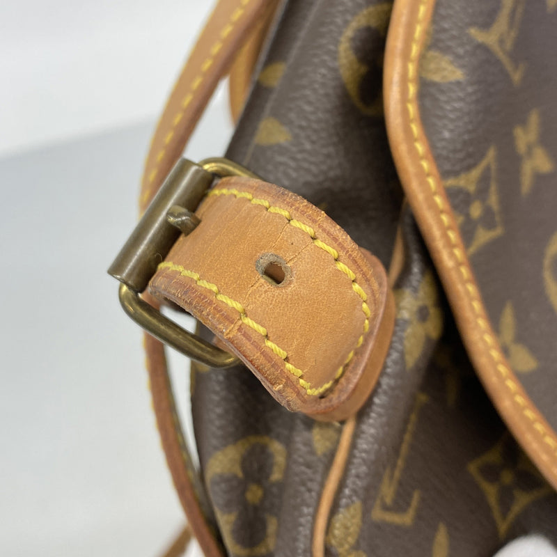 【6ke5332】ルイヴィトン ショルダーバッグ モノグラム ソミュール30 M42256 ブラウン【中古】レディース