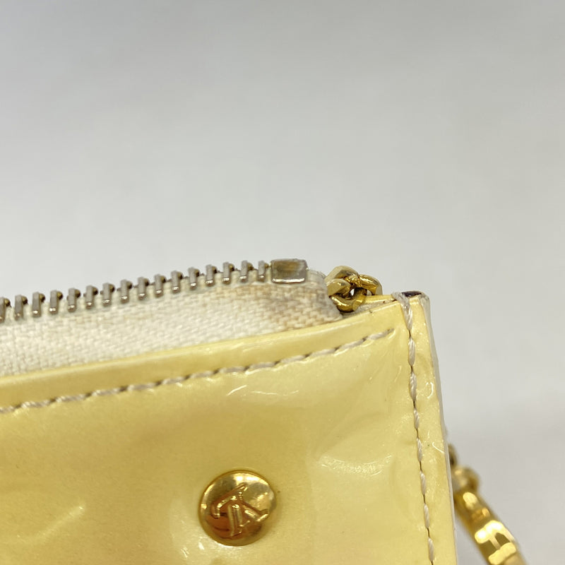 【6ke5335】ルイヴィトン コインケース ヴェルニ ポシェットクレ M91348 ペルル【中古】レディース