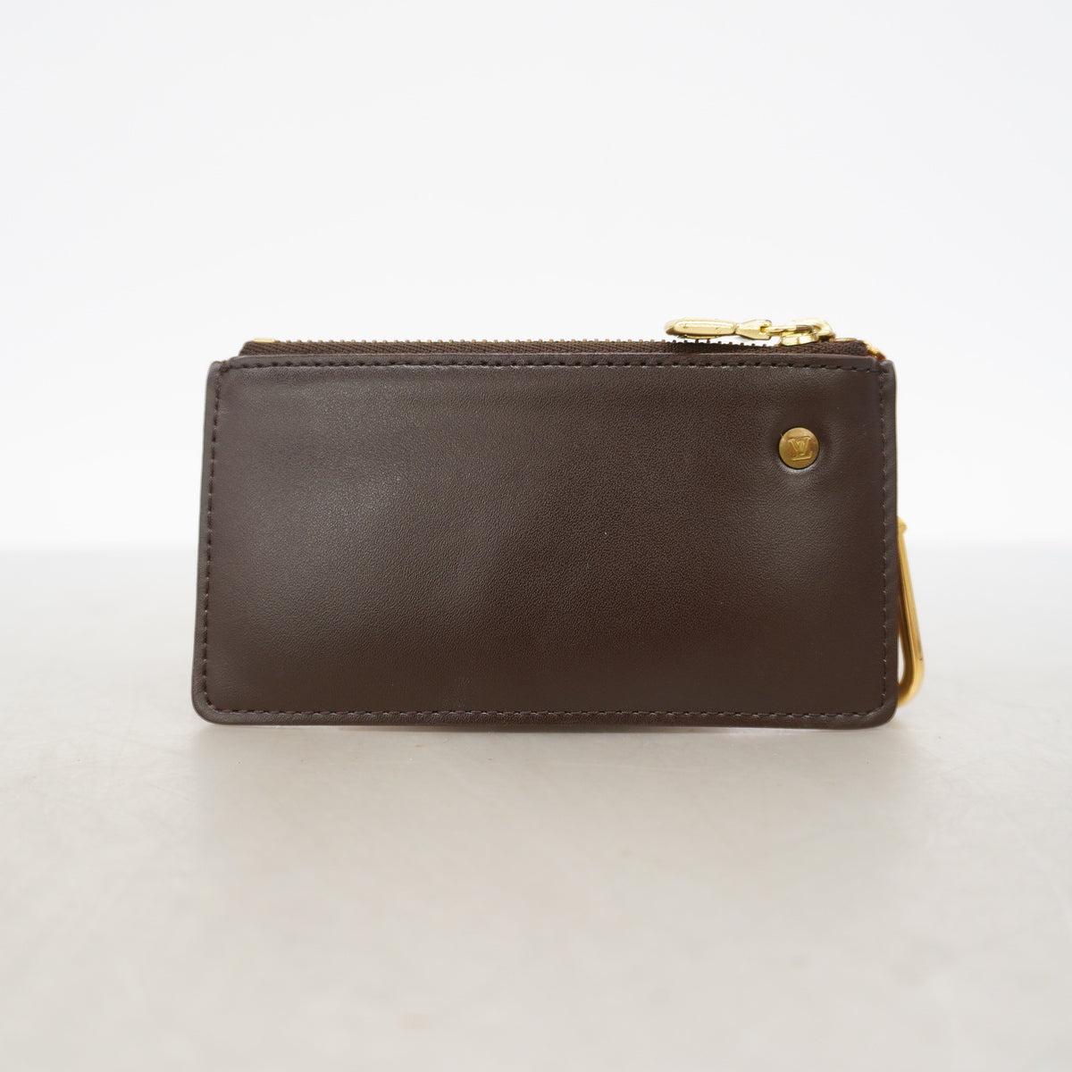 【6ke5346】ルイヴィトン コインケース ダミエ ポシェットクレ N62658 エベヌ 旧型【中古】レディース