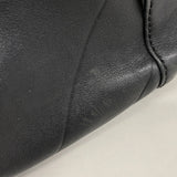 【6ke5349】シャネル トートバッグ シェブロン ラムスキン ブラック シルバー金具【中古】レディース