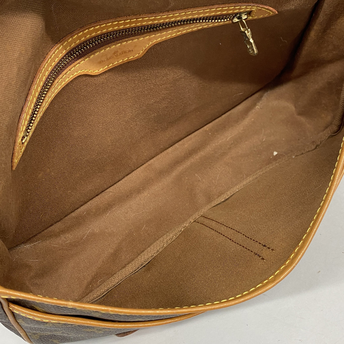 【6ke5352】ルイヴィトン ショルダーバッグ モノグラム ジベシエールMM M42247 ブラウン【中古】レディース