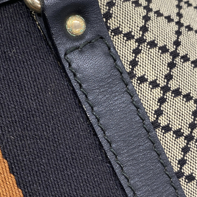 【6ke5357】グッチ ハンドバッグ ディアマンテ 257341 キャンバス ブラック シャンパンゴールド金具 2wayバッグ【中古】レディース