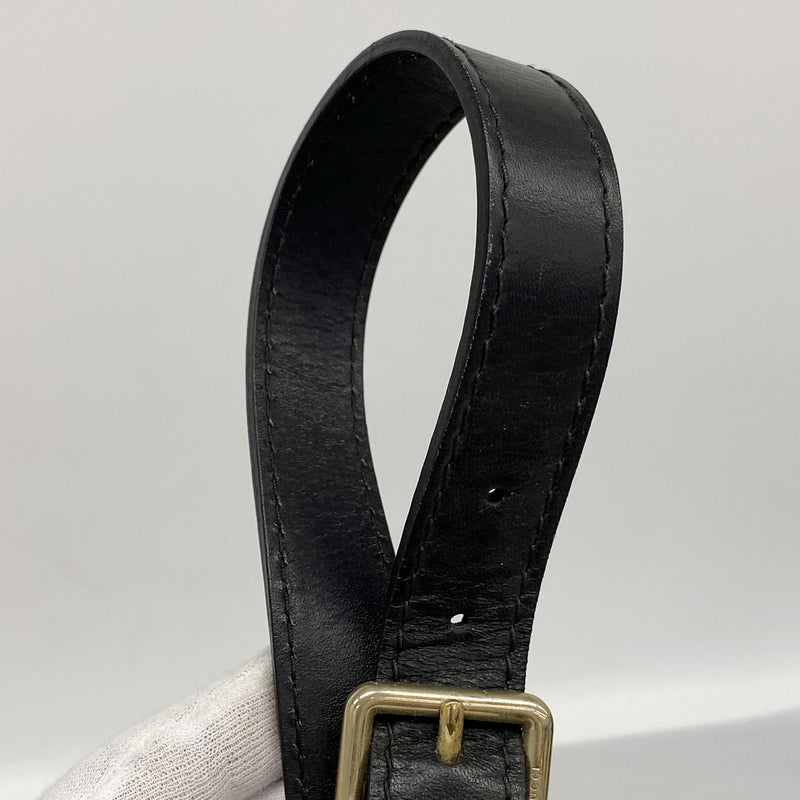 【6ke5357】グッチ ハンドバッグ ディアマンテ 257341 キャンバス ブラック シャンパンゴールド金具 2wayバッグ【中古】レディース