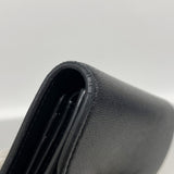 【6ke5359】セリーヌ 三つ折り財布 トリオンフ レザー ブラック ゴールド金具【中古】レディース