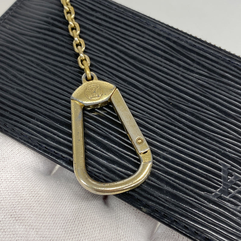 【6ke5365】ルイヴィトン コインケース エピ ポシェットクレ M63802 ノワール【中古】メンズ レディース ユニセックス