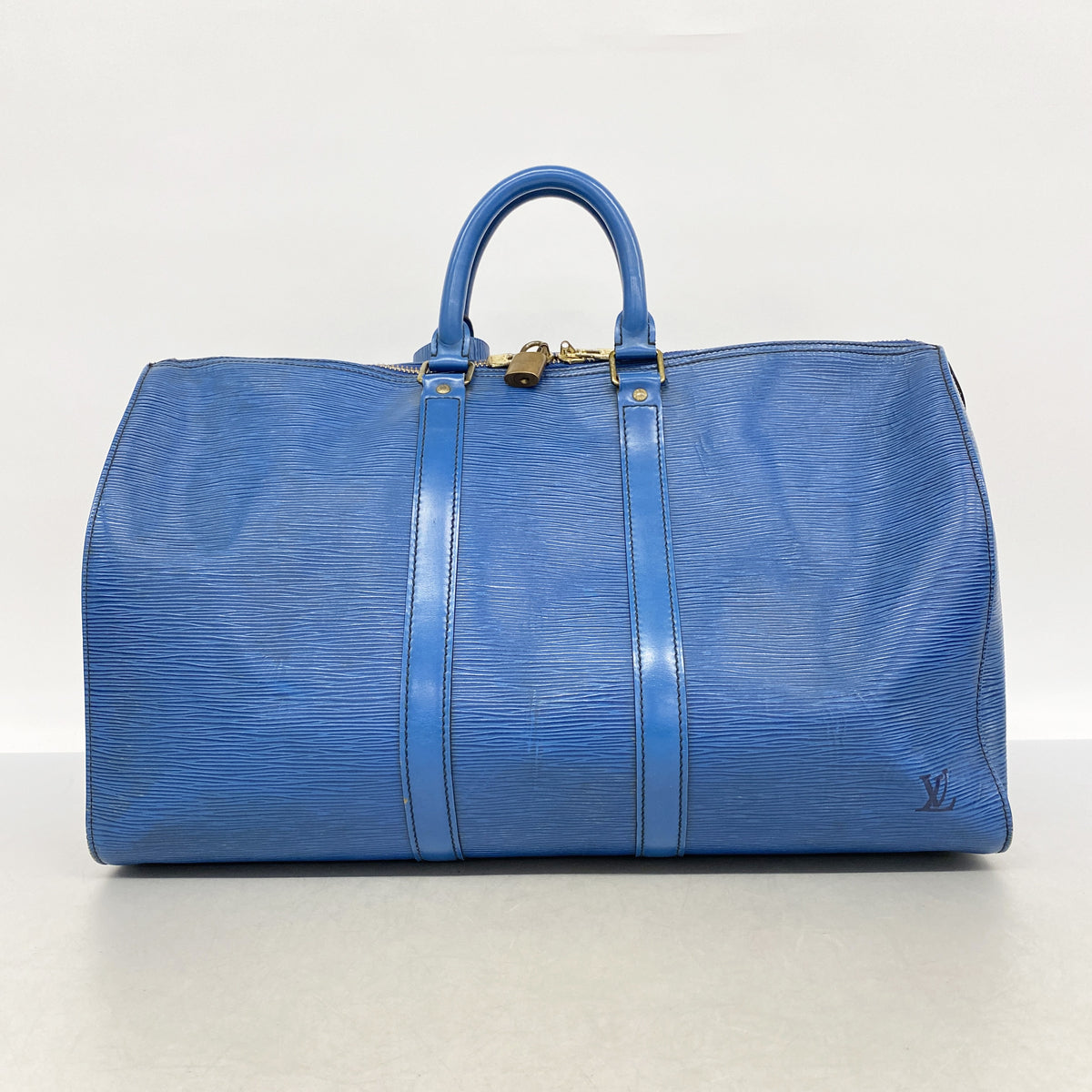 【6ke5377】ルイヴィトン ボストンバッグ エピ キーポル45 M42975 トレドブルー【中古】メンズ レディース ユニセックス