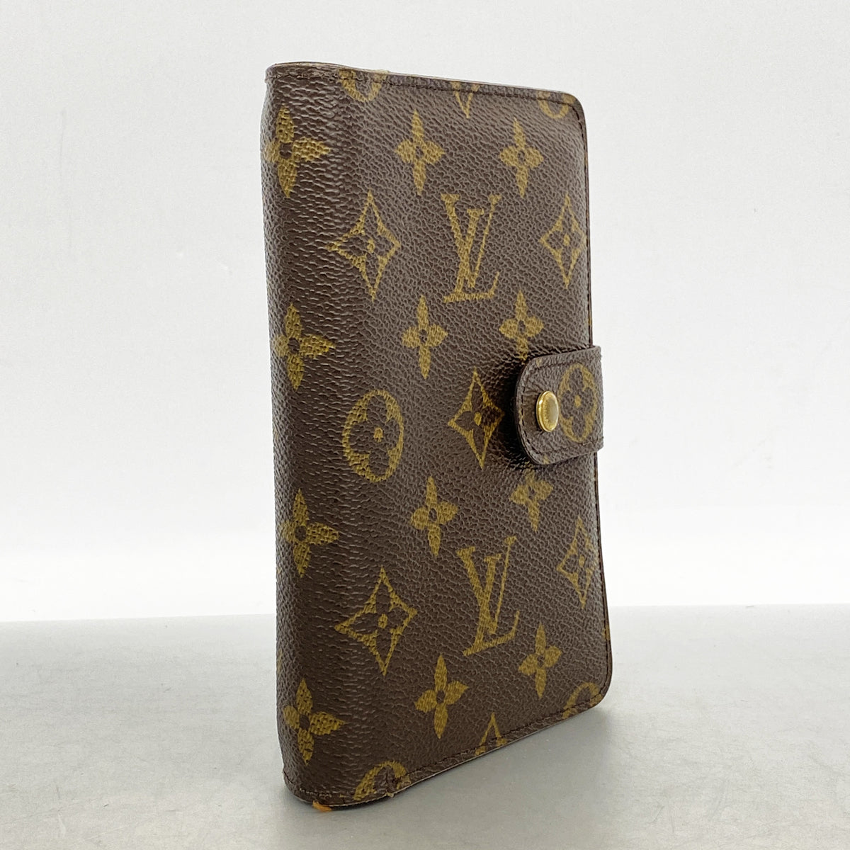 【6ke5385】ルイヴィトン 財布 モノグラム ポルトパピエジップ M61207 ブラウン【中古】レディース