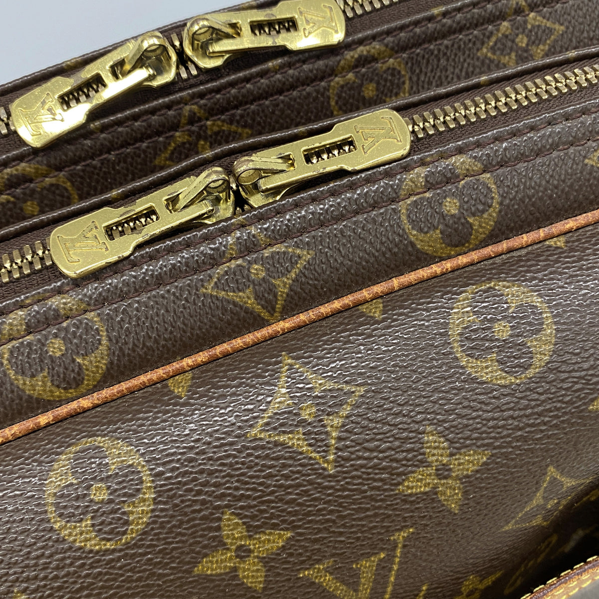 【6ke5392】ルイヴィトン ショルダーバッグ モノグラム リポーターGM M45252 ブラウン【中古】レディース