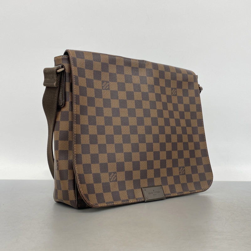 【6ke5393】ルイヴィトン ショルダーバッグ ダミエ ディストリクトMM N41212 エベヌ【中古】メンズ