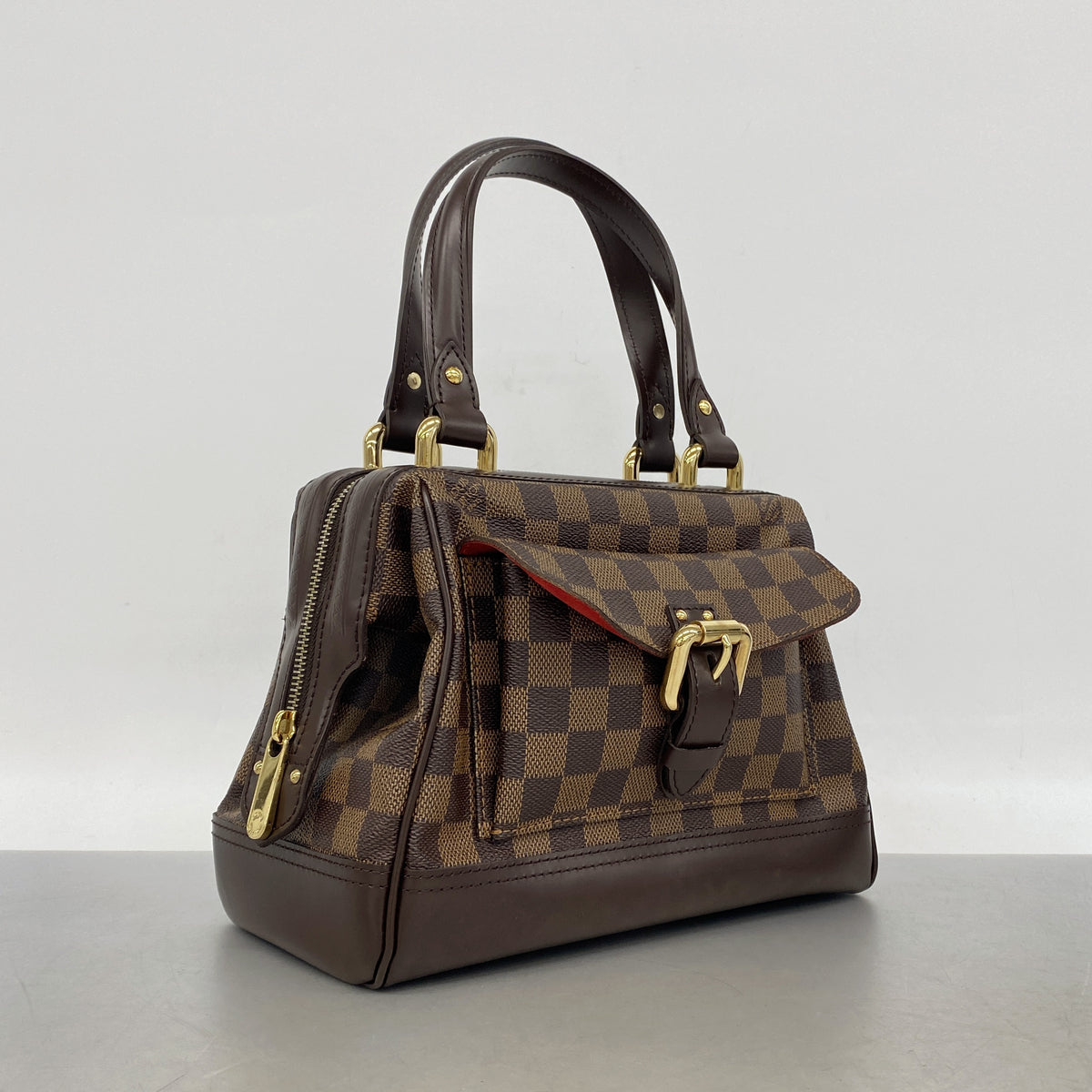 【6ke5395】ルイヴィトン ハンドバッグ ダミエ ナイツブリッジ N51201 エベヌ【中古】レディース