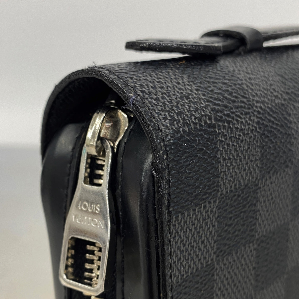 【6ke5399】ルイヴィトン 長財布 ダミエ・グラフィット ジッピーXL N41503 ブラック グレー【中古】メンズ