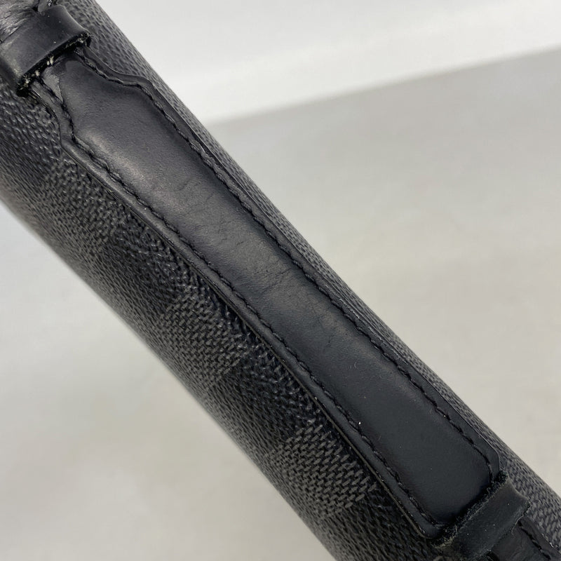 【6ke5399】ルイヴィトン 長財布 ダミエ・グラフィット ジッピーXL N41503 ブラック グレー【中古】メンズ